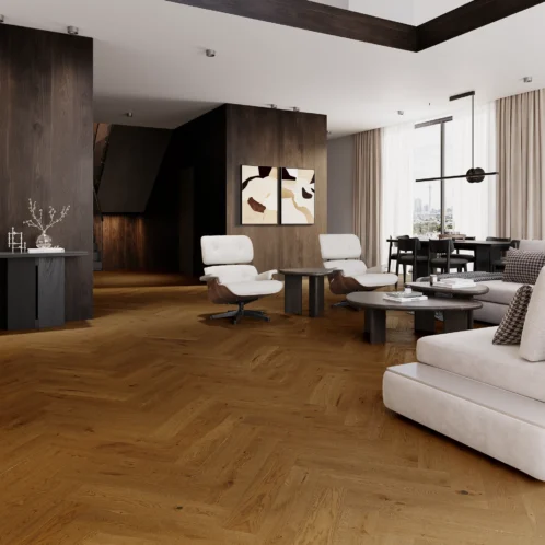 Stejar Brown Sugar Herringbone 130