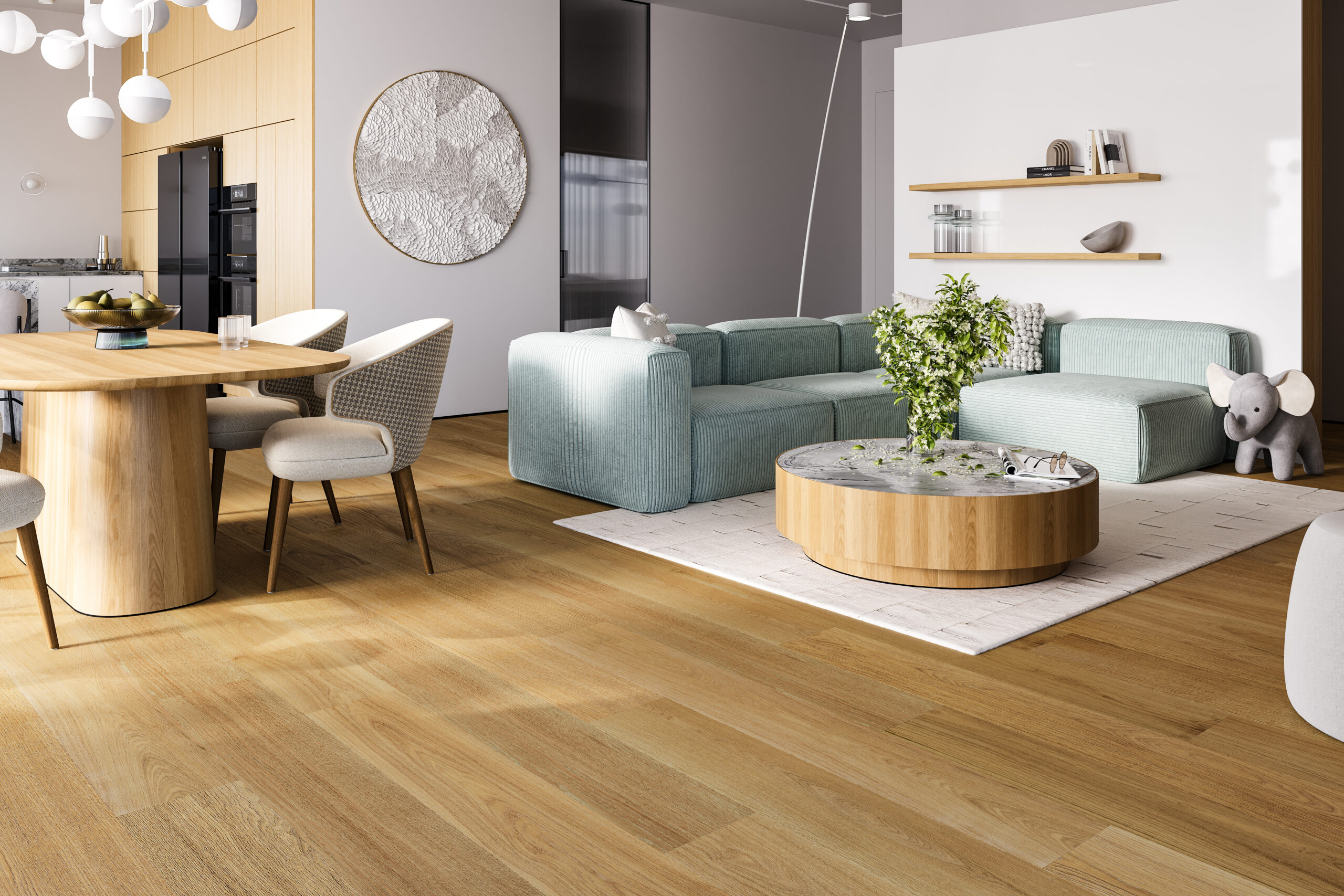 panele winylowe spc dąb antyczny